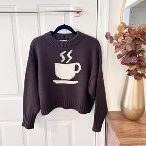 Lou & Grey Brown Coffee Cup Sweater